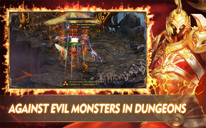 AGAINST EVIL MONSTERS IN DUNGEONS